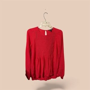 Express Vibrant Red Blouse